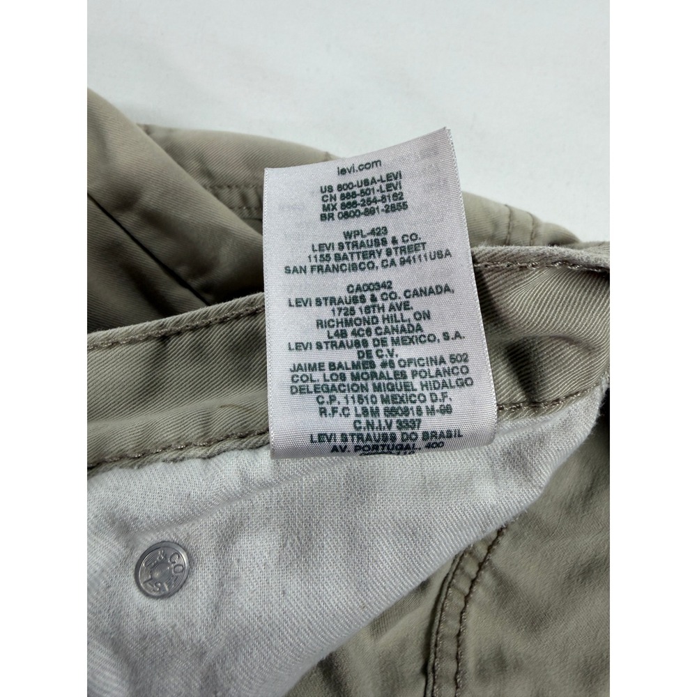 Levi's 514 Jeans Mens 32x32 Beige Khaki Straight Fit - Picture 7 of 15